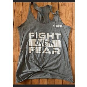 Gray workout tank lil monstar